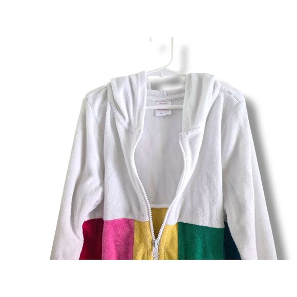 Hanna Andersson Girls 8 Sunsoft Rainbow Terry Swim Cover-up - Picture 2 of 4